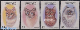 Dominica 1997 Cats 4v, Mint NH, Nature - Cats - Dominikanische Rep.