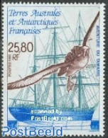 French Antarctic Territory 1995 Tamaris 1v, Mint NH, Nature - Transport - Birds - Ships And Boats - Ungebraucht