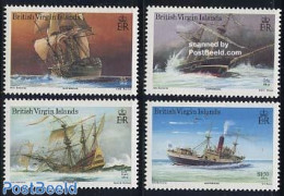 Virgin Islands 1987 Ship Wrecks 4v, Mint NH, History - Transport - Ships And Boats - Disasters - Barcos