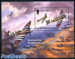 Guernsey 1994 D-Day S/s, Mint NH, History - Transport - Militarism - World War II - Aircraft & Aviation - Militares
