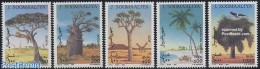 Somalia 1994 Trees 5v, Mint NH, Nature - Birds - Trees & Forests - Rotary, Lions Club