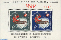 Panama 1963 Olympic Winter Games S/s, Mint NH, Sport - Olympic Winter Games - Skiing - Ski