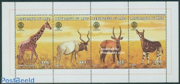 Mali 1998 Rotary Club 4v M/s (4x320F), Mint NH, Nature - Various - Animals (others & Mixed) - Giraffe - Rotary - Rotary, Lions Club