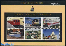 Mali 1996 Railways History 6v M/s (6x250f), Mint NH, Transport - Railways - Trams - Trains