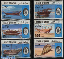 Qatar 1976 Boats 6v, Mint NH, Transport - Ships And Boats - Barcos