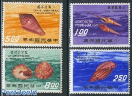Taiwan 1971 Shells 4v, Mint NH, Nature - Shells & Crustaceans - Mundo Aquatico
