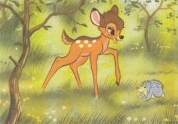 Disney - Bambi & Hedgehog Old Postcard 1965 - Sonstige & Ohne Zuordnung