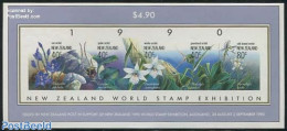 New Zealand 1990 Orchids S/s Imperforated, Mint NH, Nature - Flowers & Plants - Orchids - Philately - Unused Stamps