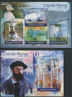 Burundi 2012 Claude Monet Paintings 2 S/s, Mint NH, Transport - Ships And Boats - Art - Modern Art (1850-present) - Pa.. - Bateaux