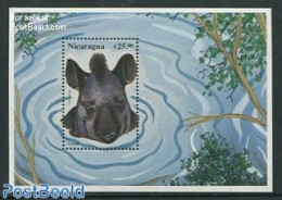 Nicaragua 1999 Tapir S/s, Mint NH, Nature - Animals (others & Mixed) - Nicaragua