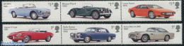 Great Britain 2013 British Automobiles 6v (2x[::]) (Jaguar E-type, Rolls-Royce Silver Shadow, Aston Martin DB5, MGB, M.. - Unused Stamps