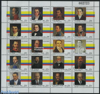 Colombia 1995 Presidents 20v M/s, Mint NH, History - Politicians - Kolumbien
