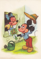 Disney - Mickey Mouse & Minnie Old Postcard 1965 - Sonstige & Ohne Zuordnung