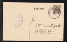 Ziffer 3 Pfg. Als Dienstpostkarte Des Schultheissenamt Eichstegen  - Other & Unclassified