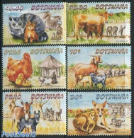 Botswana 2014 Pets 6v, Mint NH, Nature - Animals (others & Mixed) - Birds - Cats - Cattle - Dogs - Poultry - Botswana (1966-...)