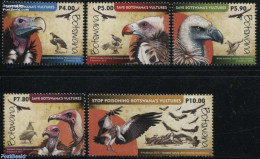 Botswana 2015 Vultures 5v, Mint NH, Nature - Birds - Birds Of Prey - Botswana (1966-...)