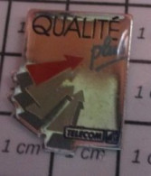 313d Pin's Pins / Beau Et Rare / FRANCE TELECOM / QUALITE PLUS ça Doit être Bien !! - France Télécom