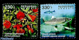 Armenia 2018 Flora & Fauna 2v, Mint NH, Nature - Fish - Flowers & Plants - Fishes