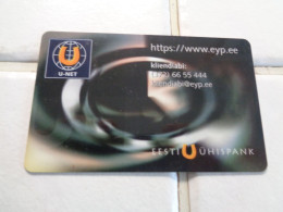 Estonia Bank Card - Credit Cards (Exp. Date Min. 10 Years)