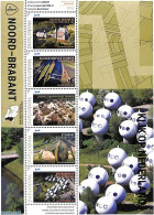 Netherlands - Personal Stamps TNT/PNL 2022 Noord Brabant 5v M/s, Mint NH, Various - Tourism - Art - Castles & Fortific.. - Châteaux