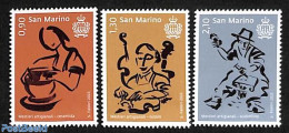 San Marino 2023 Crafts 3v, Mint NH, Art - Handicrafts - Ongebruikt
