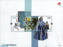 Portugal 2023 Etno Botanica S/s, Mint NH, Nature - Various - Flowers & Plants - Costumes - Unused Stamps