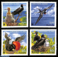 Christmas Islands 2010 WWF, Frigate Birds 4v, Mint NH, Nature - Birds - World Wildlife Fund (WWF) - Christmaseiland
