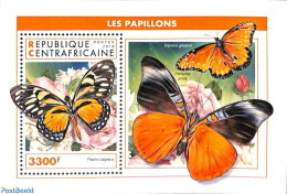 Central Africa 2018 Butterflies S/s, Mint NH, Nature - Butterflies - Zentralafrik. Republik
