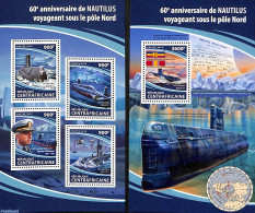 Central Africa 2018 Nautilus 2 S/s, Mint NH, Transport - Ships And Boats - Boten