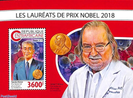 Central Africa 2018 Nobel Prize Winners S/s, Mint NH, History - Nobel Prize Winners - Nobelpreisträger