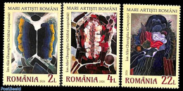 Romania 2024 Ion Alin Gheorghiu 3v, Mint NH, Art - Modern Art (1850-present) - Paintings - Neufs