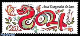 Romania 2024 Year Of The Dragon 1v, Mint NH, Various - New Year - Unused Stamps