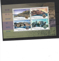 2002 HONG KONG BF 100** Roches, Granite, Tuff - Hojas Bloque