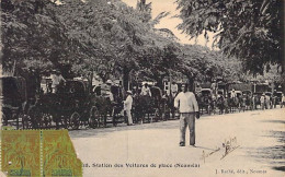 Nouvelle Calédonie - Nouméa - Station De Voiture De Plage - Animé - Daté 1909 - Carte Postale Ancienne - Nouvelle-Calédonie