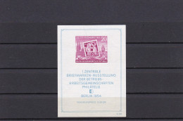 DDR: Block 10 XII Z, Postfrisch, Geripptes Papier - Unused Stamps