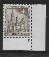 Berlin: MiNr. 106, Eckrand Mit Sektor Nr. 1 Geändert Auf Nr. 2, Postfrisch, ** - Unused Stamps