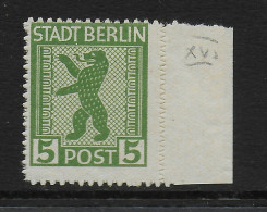 MiNr. 1 B XVI, Postfrisch, ** Seitenrand - Nuovi