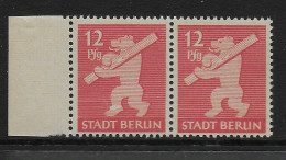 MiNr. 5 AA VII, 5 Postfrisch, ** Waagrechtes Paar - Mint