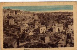 Bozouls Rue De L'hospitalet Et Le Place - Bozouls