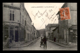 55 - LIGNY-EN-BARROIS - LA RUE ST-DIZIER - MAGASIN CHATOUREL CHAUSSURES - EDITEUR MELLE LAURENT - Ligny En Barrois