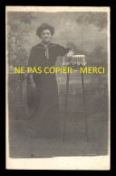 59 - SECLIN - PORTRAIT DE FEMME - 45 RUE D'ARRAS - CARTE PHOTO ORIGINALE - Seclin