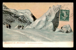 74 - ASCENSION DU MONT-BLANC - LES SERACS DE LA JONCTION - CARTE COLORISEE - Chamonix-Mont-Blanc