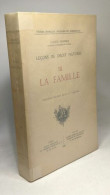 Leçons De Droit Naturel - TOME III: La Famille --- 3e éd. Revue Et Corrigée / études Morales Sociales Et Juridiques - Autres & Non Classés