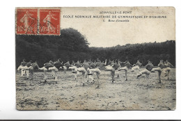 CPA  DPT 94 JOINVILLE LE PONT , ECOLE NORMALE MILITAIRE  DE GYMNASTIQUE ET D ESCRIME , BOXE D ENSEMBLE - Joinville Le Pont