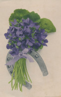 PC45605 Old Postcard. Flowers And Horseshoe. 1920 - Monde