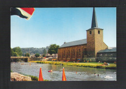 HOTTON SUR OURTHE - UNE PARTIE DU PLAN D'EAU ET L'EGLISE (7414) - Hotton