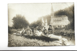 CPA PHOTO  ,DPT 65 LOURDES , BUS DE TOURISME En 1925! - Lourdes