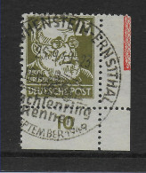 SBZ: MiNr. 221 RL, Gestempelt Im Eckrand, 1949 - Gebraucht