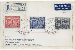 Einschreiben Sydney, 1945 Kartenbrief - Other & Unclassified