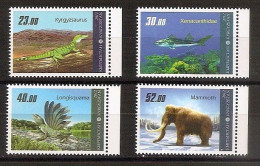 Kyrgyzstan●Kirgisien 2012●Prehistoric Animals●●Prähist. Tiere●Mi726-29A MNH - Prehistorics
